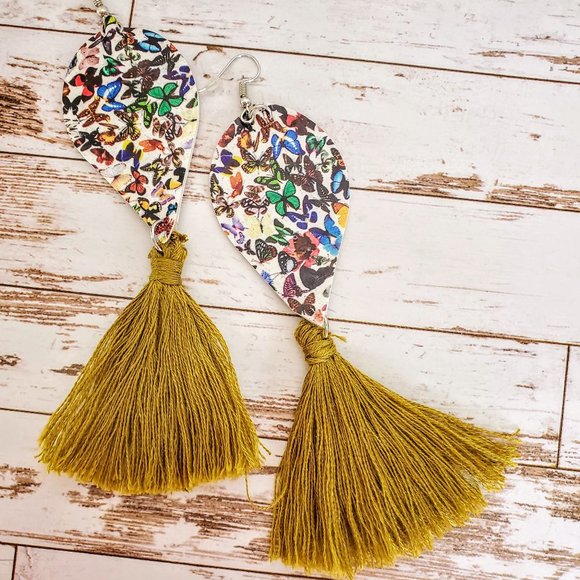 Jewelry - Colorful Boho Butterfly Earrings